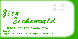 zita eichenwald business card